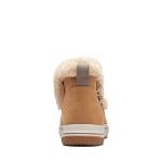 Clarks Women's Tan Breeze Fur Ankle Boots