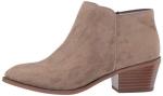 Amazon Essentials Women's Ankle Boots with Side Zipper, Taupe, 8