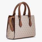 Michael Kors Sheila Small Vanilla Satchel Bag