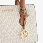 Michael Kors Sheila Small Vanilla Satchel Bag