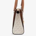 Michael Kors Sheila Small Vanilla Satchel Bag