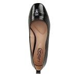 LifeStride Womens Cameo Slip On Ballet Flats Black Patent 8 M