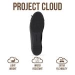 Project Cloud Ballet Flats for Women Shoes - Memory Foam Insole and Lightweight Mary Jane Flats - Non-Slip and Comfortable Womens Shoes (Ashley,BLK,8)