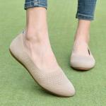 poemlady Women’s Ballet Flat Shoes Dress Knit Round Toe Slip On Ballerina Walking Flats Shoes for Woman Casual Comfort Soft