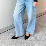 DREAM PAIRS Women's Slingback Dress Pointed Toe Flats Ballet Mary Jane Flat Shoes with Buckle Strap Low Heel Dressy Flats,Size 7,Black,SDFA26008W