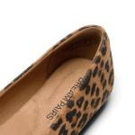 DREAM PAIRS Women's Pointed Toe Slip-On Dressy Flat Shoes Comfortable Business Casual Dress Shoes for Office Work,Size 9.5,Leopard,DWUMSP2502