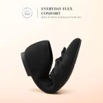 DREAM PAIRS Flats for Women Pointed Toe Foldable Knit Ballet Flats Comfortable Slip-On Dress Shoes Elegant Bow Flats for Work Office Business Casual Travel,Size 10,Black,SDFA26001W