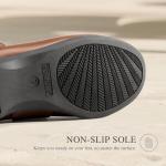 DREAM PAIRS Womens Ballet Mary Jane Flats, Comfortable Business Office Dress Shoes for Women Dressy and Work with Ankle Strap,Size 10,Brown,SDFA2407W