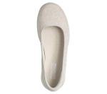 Skechers Women's Go Walk Lite-Susie Ballet Flat, Natural, 8