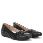 LifeStride Women's Incredible Ballet Flat Black Synthetic 11 W