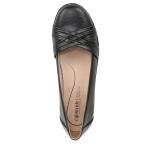 LifeStride Women's Incredible Ballet Flat Black Synthetic 7 M