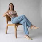 CUSHIONAIRE Gabby Woven Mary Jane Ballet Flats for Women, Comfortable Dressy Flat Shoes with Adjustable Gold-Tone Buckle and Memory Foam Cushioning, Cream 8.5