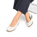 DREAM PAIRS Women's Ballet Flats Business Office Work Dress Shoes Comfortable Dressy Flats for Women,Size 9,White,DWUMFA2503