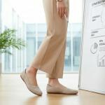 poemlady Women’s Ballet Flat Shoes Dress Knit Round Toe Slip On Ballerina Walking Flats Shoes for Woman Casual Comfort Soft 5.5