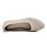 poemlady Women’s Ballet Flat Shoes Dress Knit Round Toe Slip On Ballerina Walking Flats Shoes for Woman Casual Comfort Soft 5.5