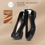 DREAM PAIRS Women's Ballet Flats Work Office Dress Shoes Comfortable Dressy Casual Flats for Women,Size 11,Black,SDFA26016W