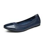 DREAM PAIRS Women's Sole-Flex Ballerina Walking Flats Shoes,Size 9.5,Navy,Sole-Flex