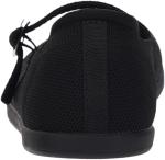 WHITIN Wide Toe Box Mary Jane Flats for Women Barefoot Shoes Minimalist Zero Drop Sole Size 10 Knit Breathable Ballet Walking Outdoor Adjustable Strap Black 41