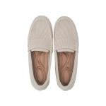 Women's Lightweight Knitted Loafers Casual Flat Shoes Comfortable Boat Shoes Flat Bottomed Breathable Shoes-Apricot-9.5