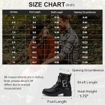 Vepose Women's Black Combat Lace up Ankle Boots, Motorcycle Booties, 919 Size 7 US - Moto Inside Zipper (CJY919 Black 07)