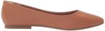 Amazon Essentials Women's Pointed-Toe Ballet Flats, Camel, 7