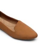 DREAM PAIRS Women's Pointed Toe Slip-On Dressy Flat Shoes Comfortable Business Casual Dress Shoes for Office Work,Size 9.5,Tan,DWUMSP2502