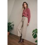 MOTIMODEN Womens Ankle Boots Chunky Mid Heel Brown Booties Retro Square Pointed Toe Side Zipper Short Boots Heeled Shoes for Women Fall Winter Brown XYY-M2005BR