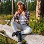 Vepose Women's Black Ankle Boots, Combat Lace up Booties, 916 Size 7.5 US - with Inner Zipper and Elastic Band (CJY916 Black 07.5)