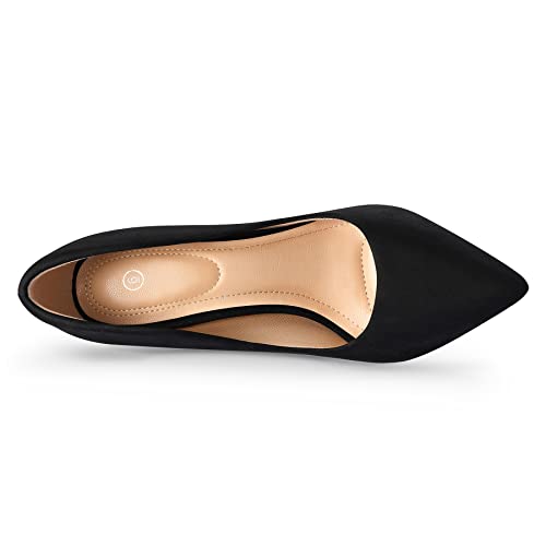 Black Suede Women's Stiletto High Heels Pumps