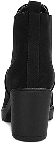 DREAM PAIRS Women's Chunky Heel Ankle Boots