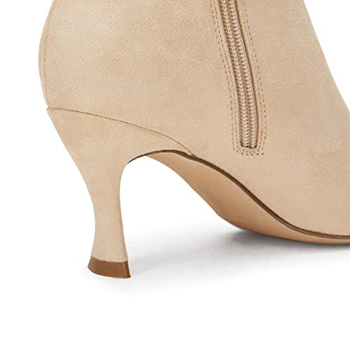 Coutgo Women's Pointed Toe Knee High Boots