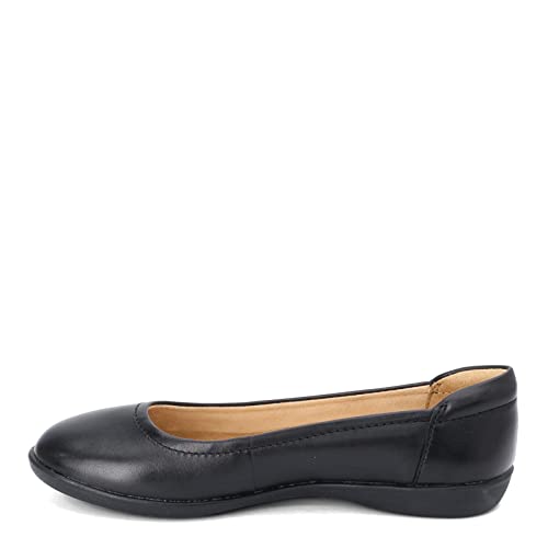 Naturalizer Women's Black Leather Ballet Flats
