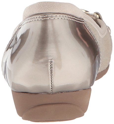 Anne Klein Umeko Metallic Taupe Ballet Flats