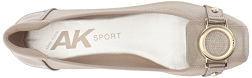 Anne Klein Umeko Metallic Taupe Ballet Flats