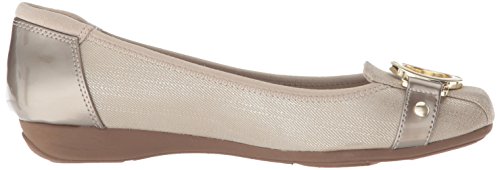 Anne Klein Umeko Metallic Taupe Ballet Flats