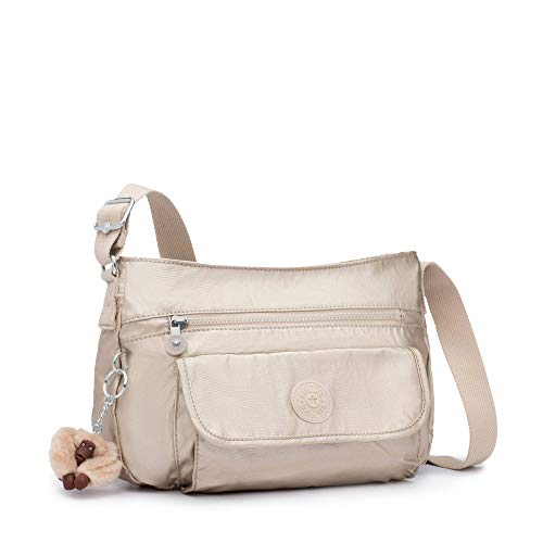 Starry Gold Metallic Kipling Shoulder Bag