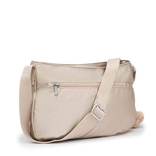 Starry Gold Metallic Kipling Shoulder Bag