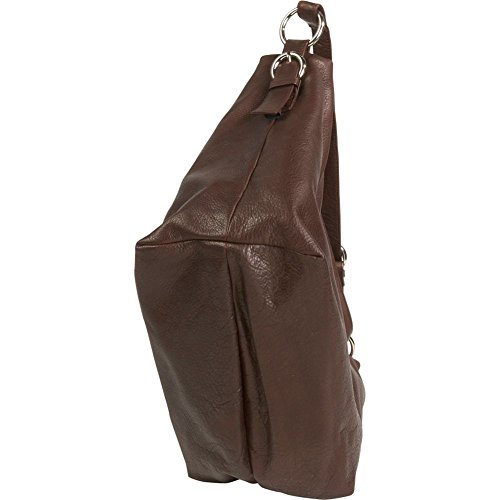 Black Cashmere Zip Top Floppy Handbag