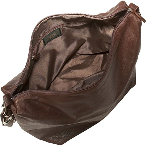 Black Cashmere Zip Top Floppy Handbag