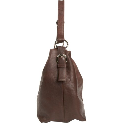 Black Cashmere Zip Top Floppy Handbag