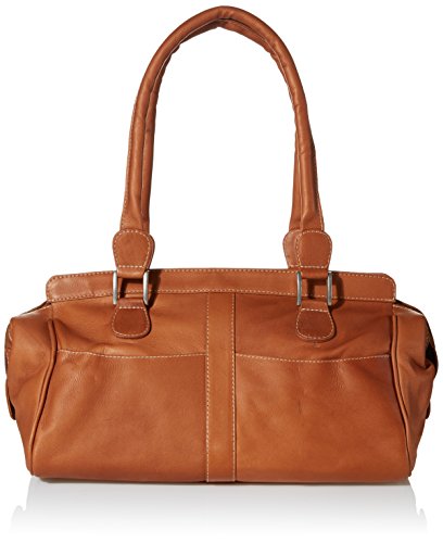 Saddle Piel Leather Double Handle Handbag