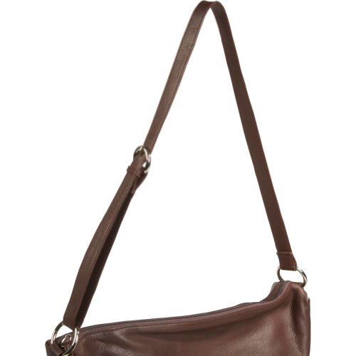 Black Cashmere Zip Top Floppy Handbag