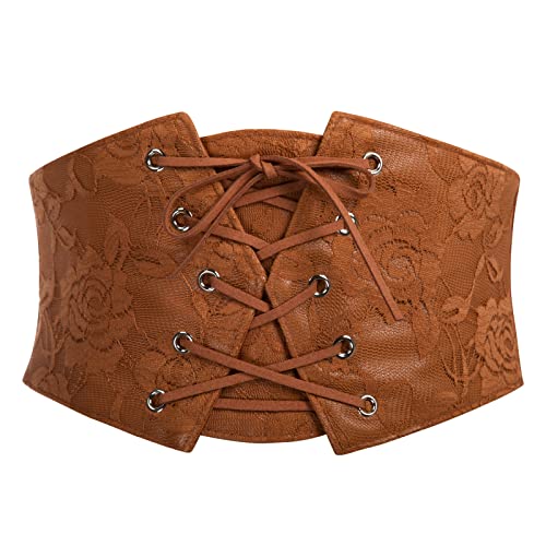 Coffee Stretch Waist Belts for Women - GRACE KARIN