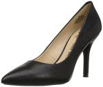 Nine West Black Calf Leather Pointy Toe Pumps