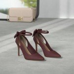 Stylish Red High Heels with Ankle Strap