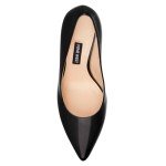 Nine West Black Leather Lino Heels for Women