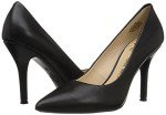 Nine West Black Calf Leather Pointy Toe Pumps