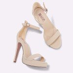 IDIFU Women's Open Toe Ankle Strap Heels