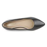 Casual Black Pointed Toe Ballet Flats for Women