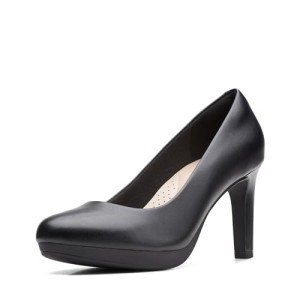 Clarks Ambyr Joy Black Leather Women's Heels